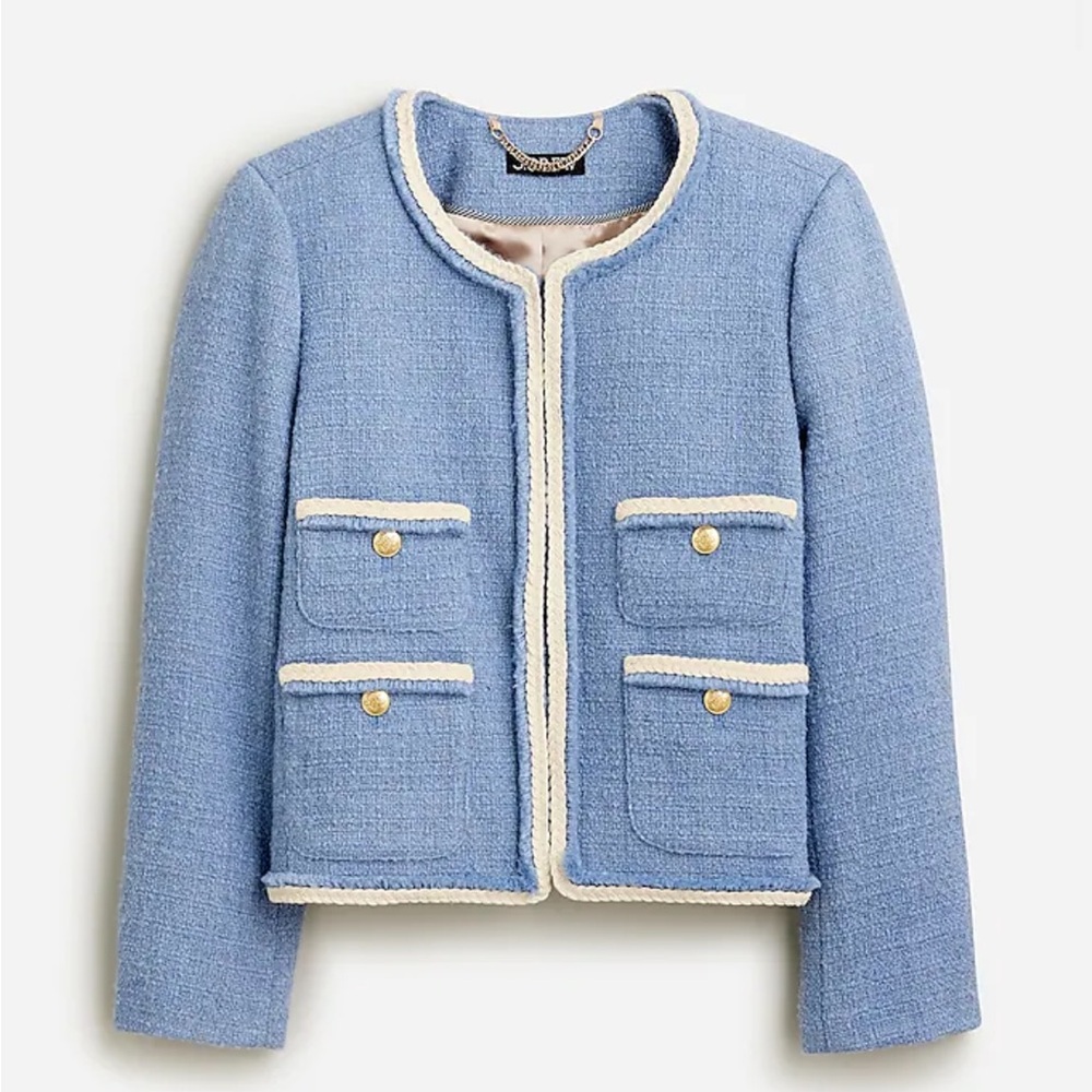 J. Crew Frances Lady Jacket in Maritime Tweed - Picture 1 of 4